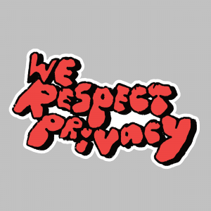 We Respect Privacy Die-Cut Sticker